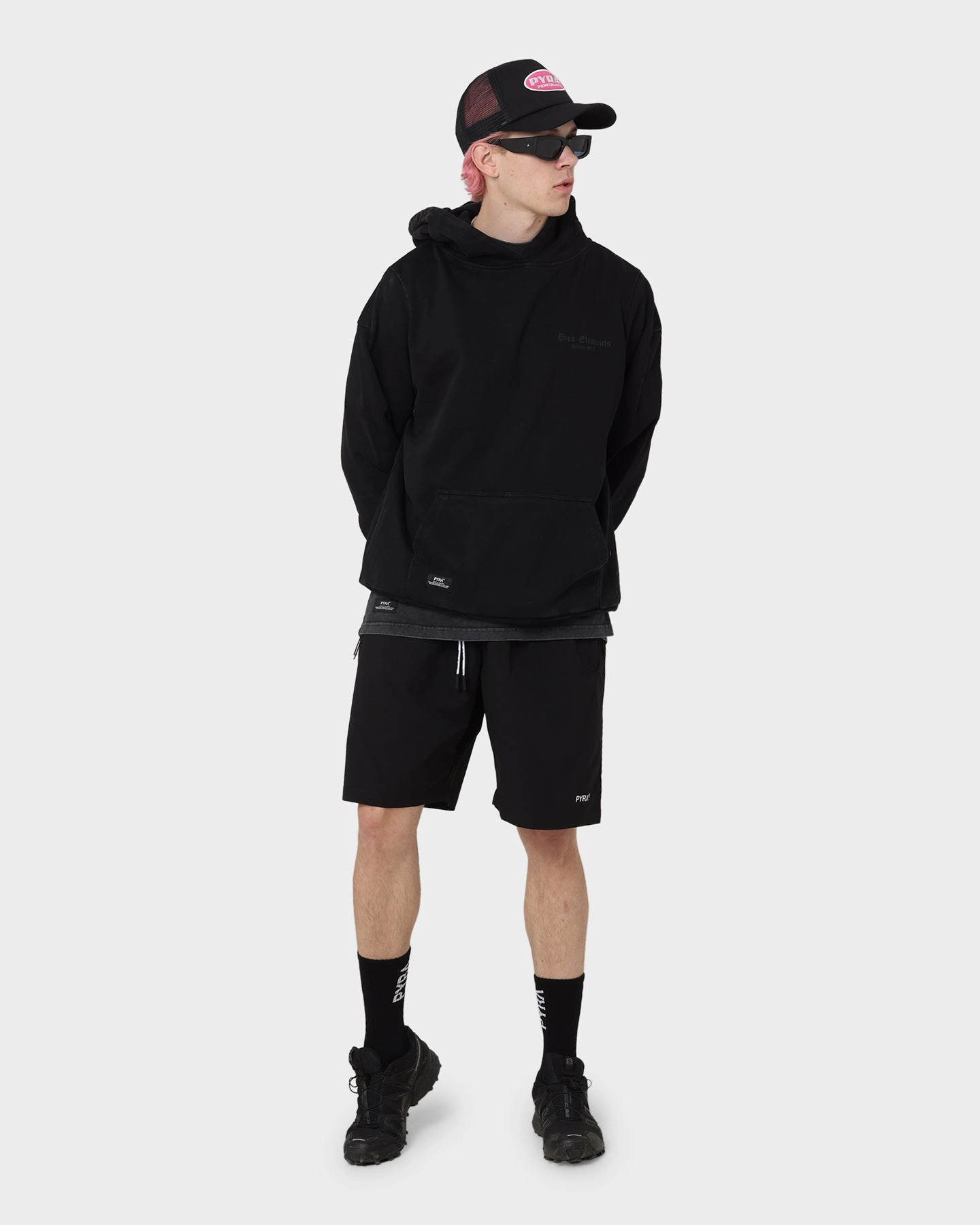 PYRA Old Town Vintage Hoodie Vintage Black Dispute