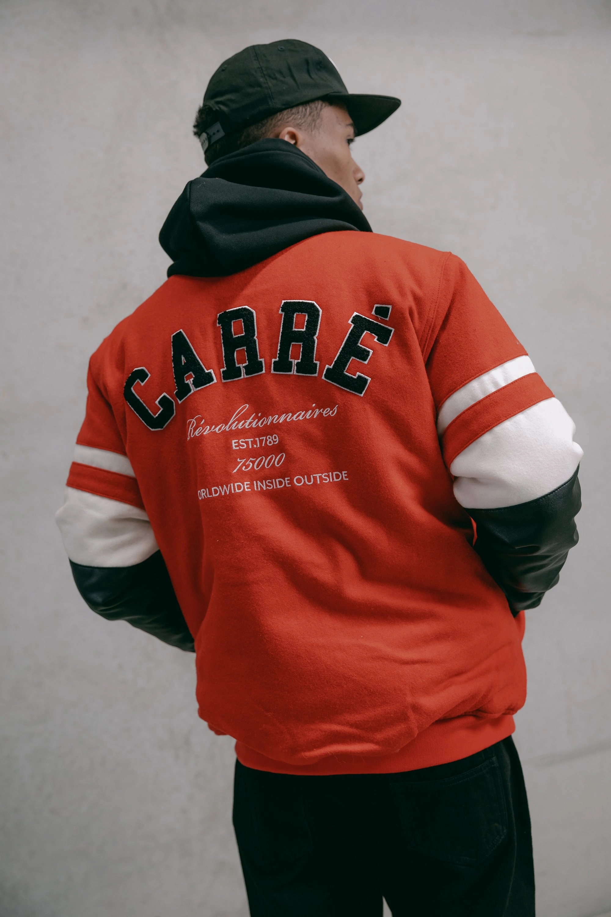 Carre Leo Varsity Jacket Red Luggage High-Performance Jacket
