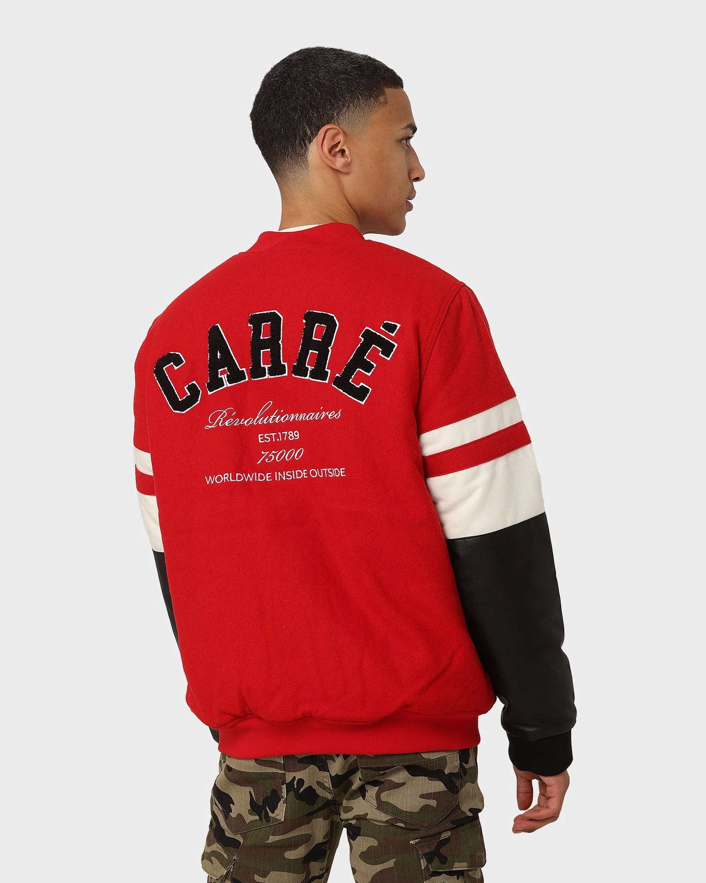 Performance Ready release Carre Leo Varsity Jacket Red