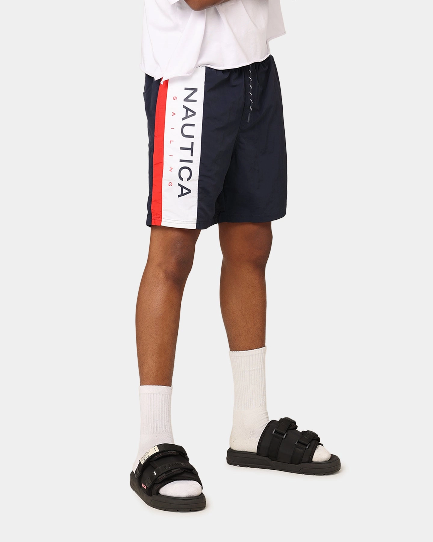 semi - formal event Active Lifestyle Nautica Knox 4" Swim Shorts Dark Navy