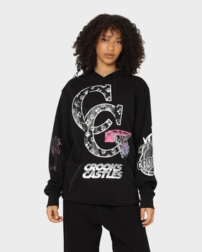 chest pockets Crooks & Castles Miami Sportek Hoodie Black