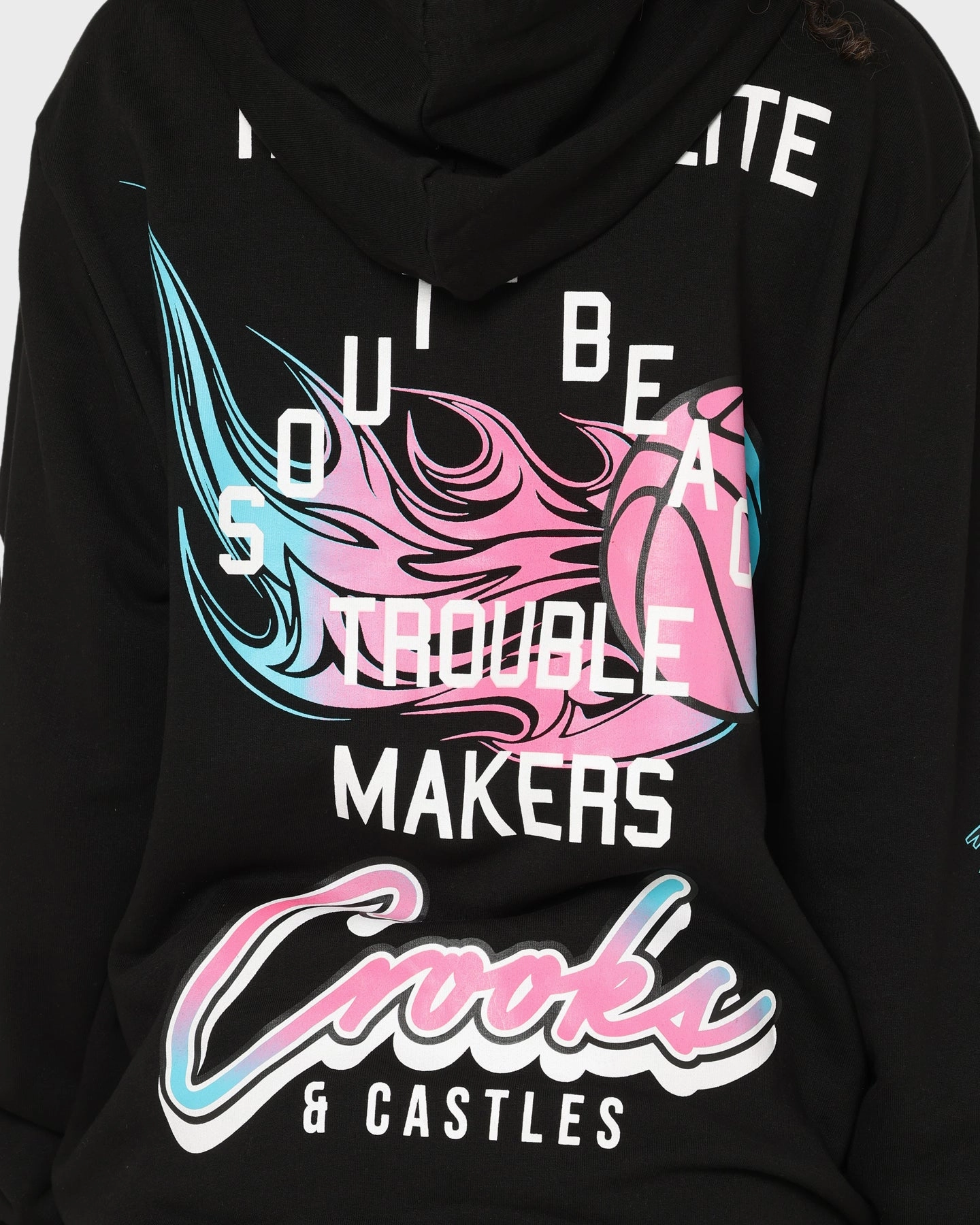 Crooks & Castles Miami Sportek Hoodie Black Enhance