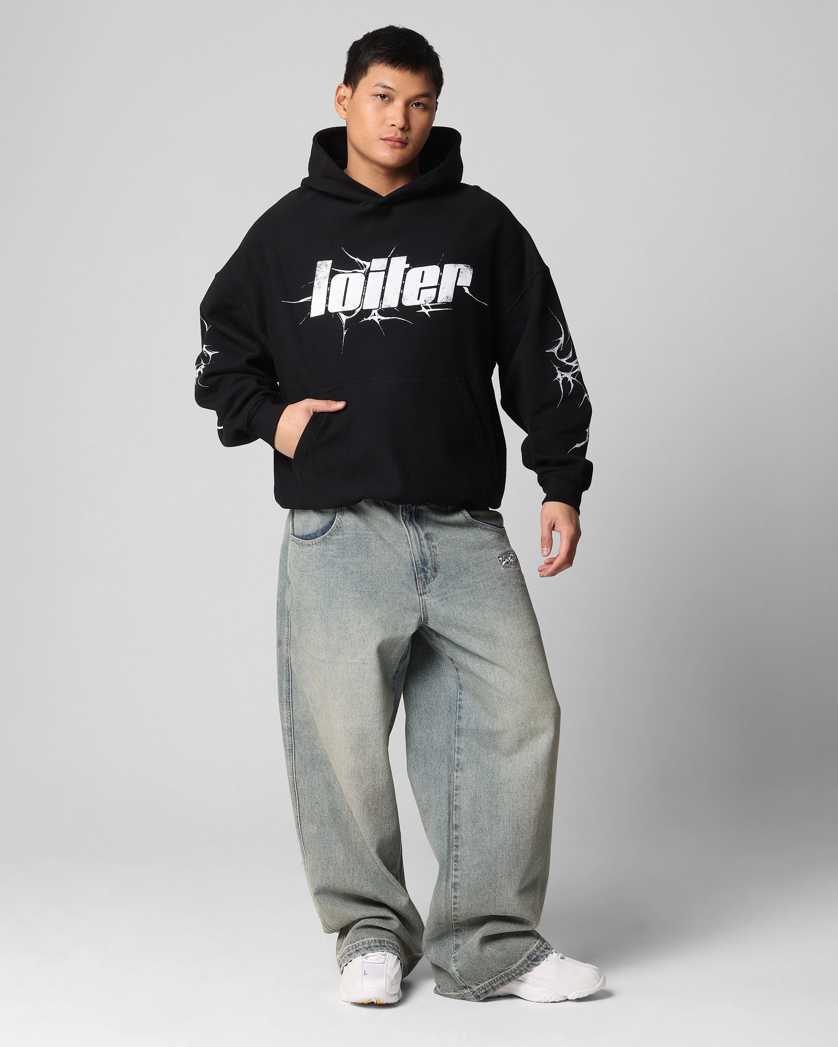 Comfort Focused Design Loiter Neo Hoodie Black