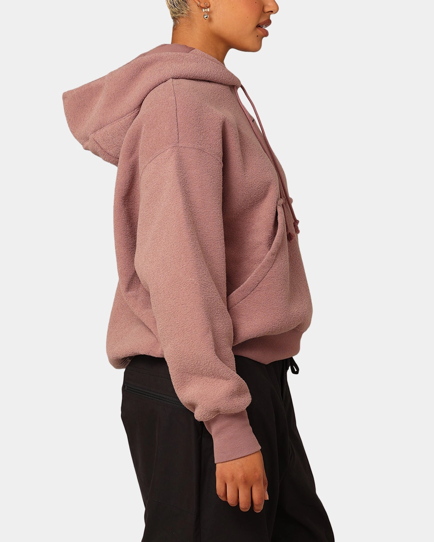 Nike Women's Sportswear Phoenix Plush Cosy Fleece Hoodie Smokey Mauve/Black Project