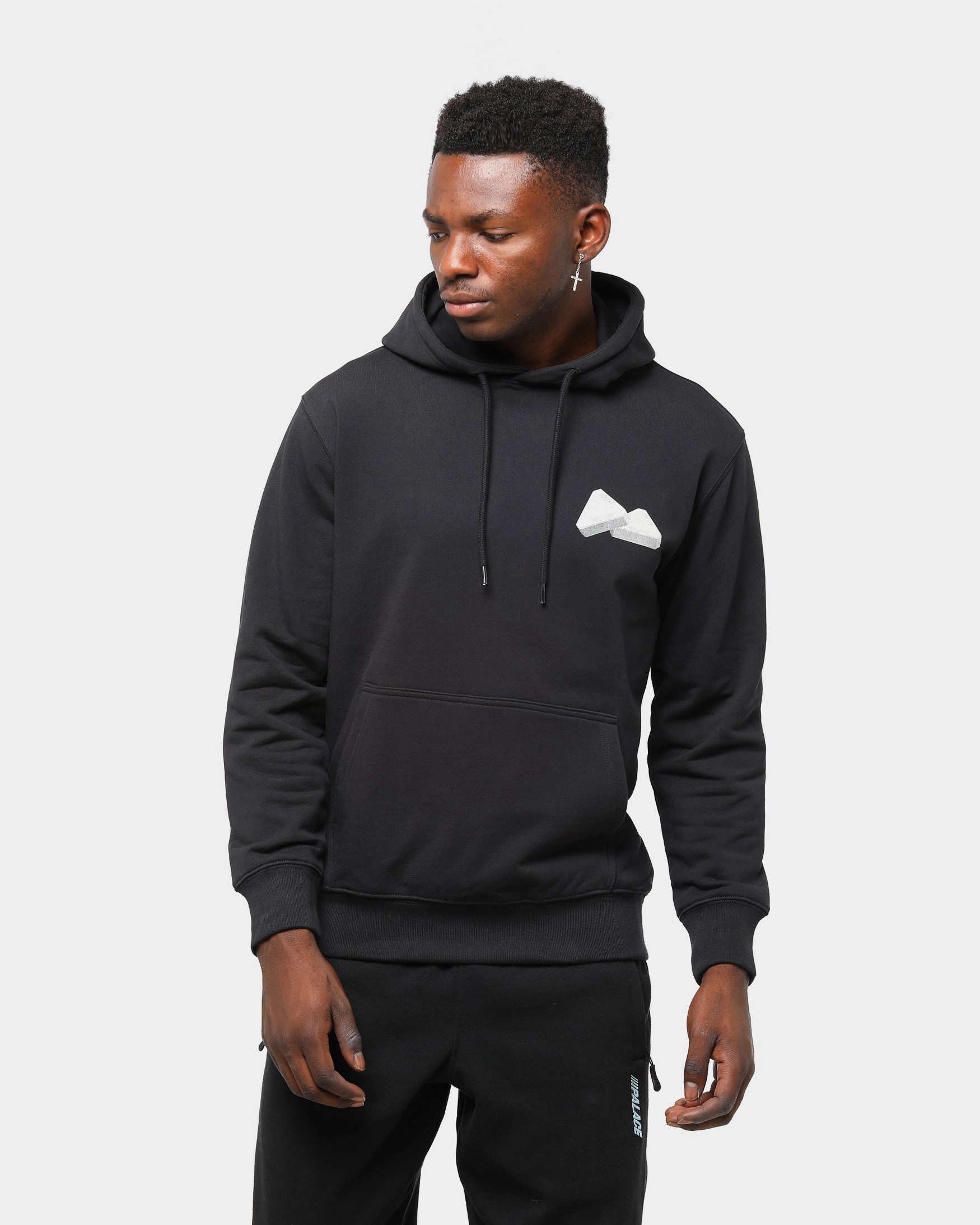 Palace Men's Tri-Gaine Hoodie Black Empathy office workers