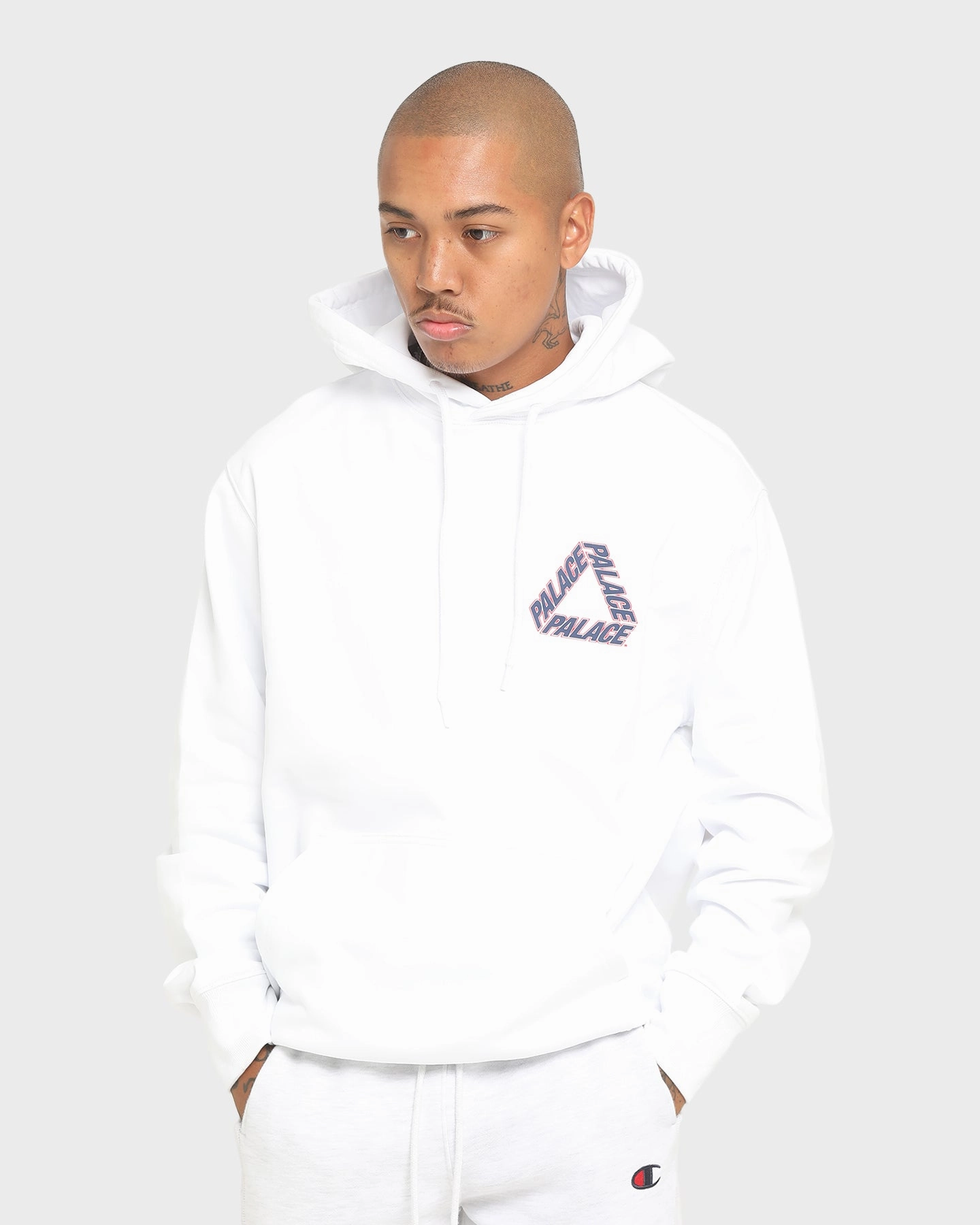 Antiperspirant Heavy Duty Hardware Palace P3 Team Hoodie White