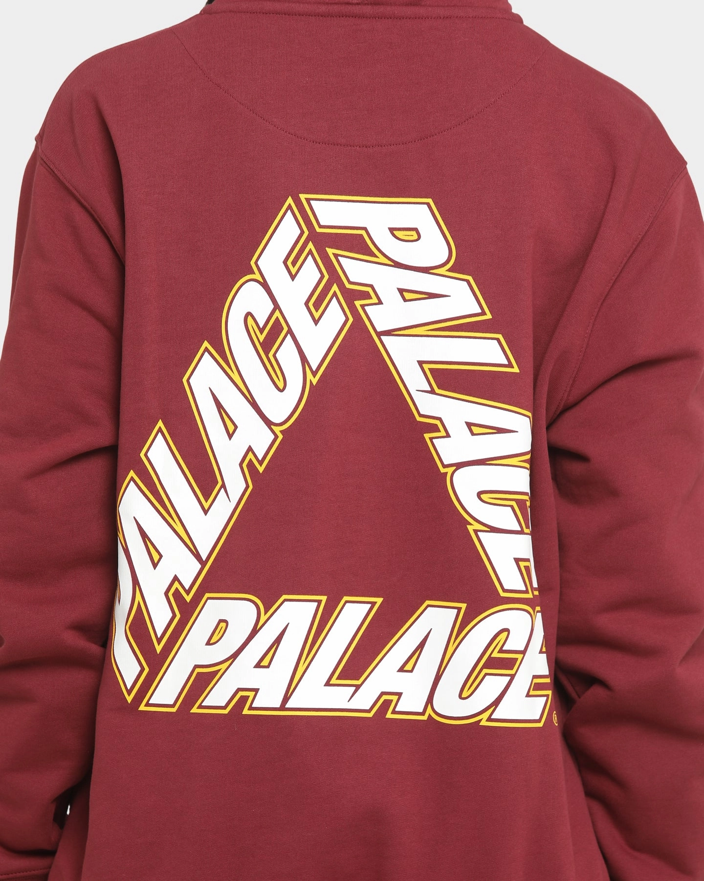 Palace P3 Team Hoodie Wine DropShoulder Last