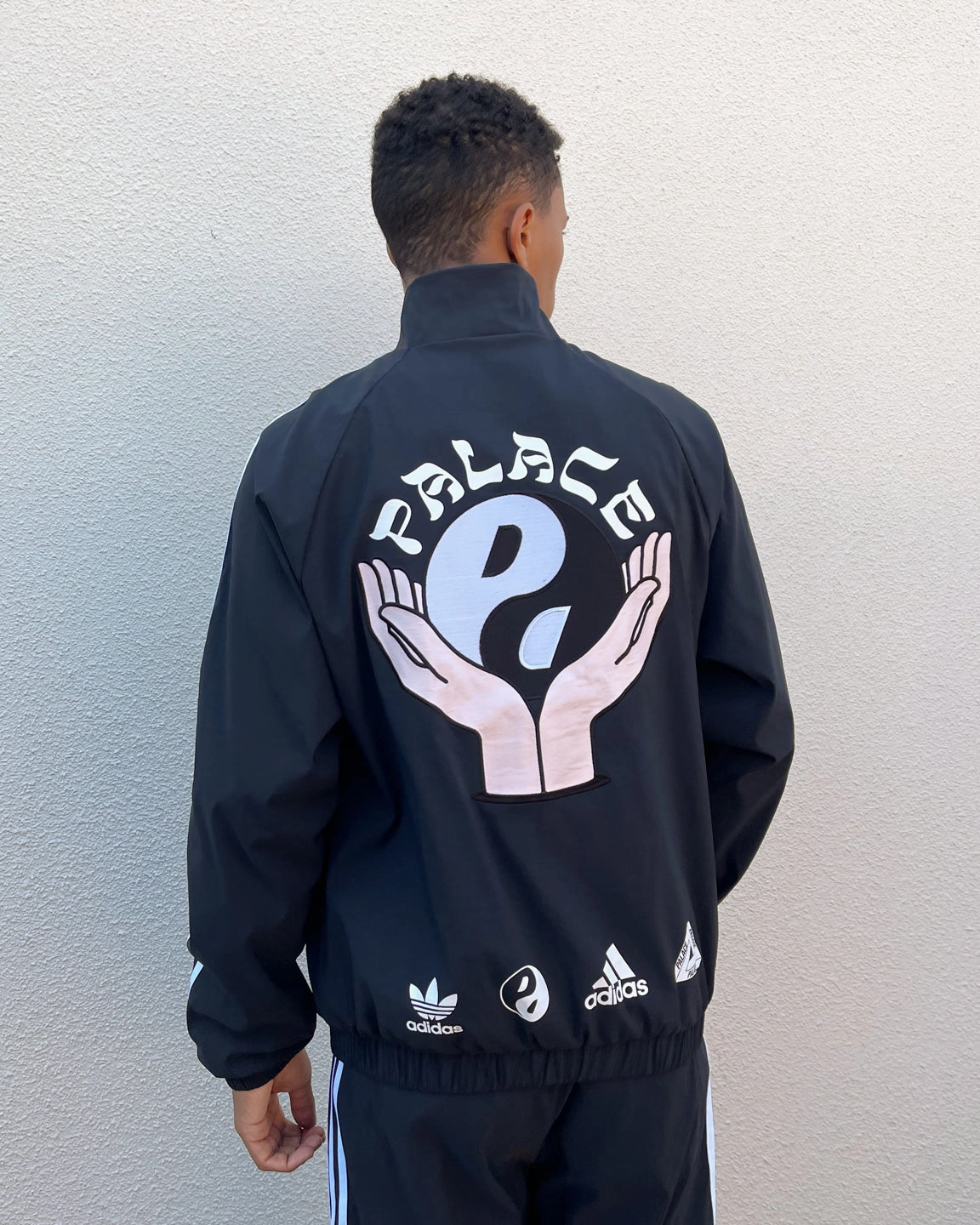colorful Palace Palace X Adidas Palace Wellness Center Zip Jacket Black