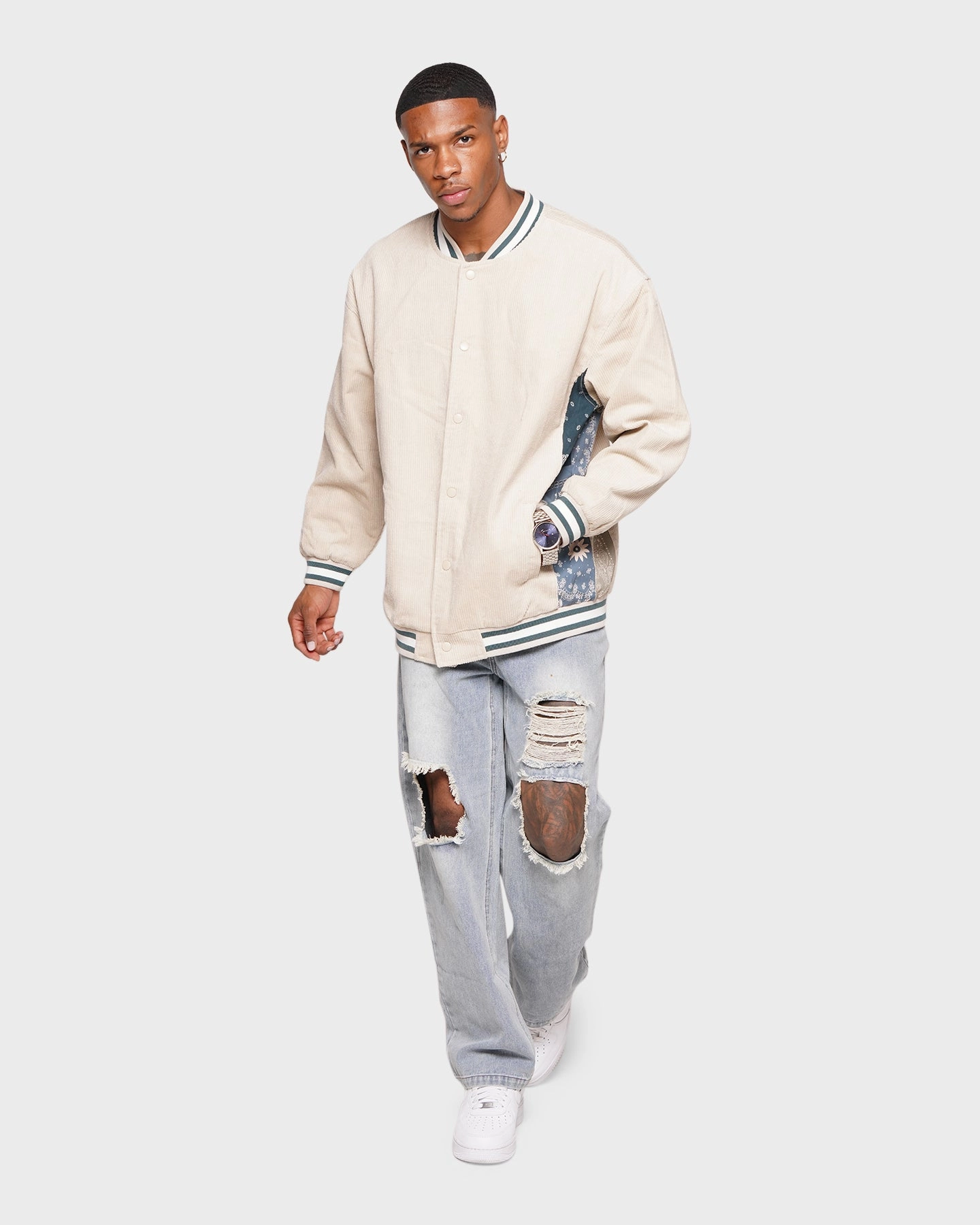 XXIII Hellekin Cord Bomber Jacket Cream car Journal