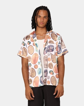 Playboy Playcation Shirt White Comfort Stretch Glossy Texture