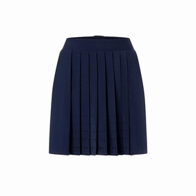 Fold Over Detail Weekend Vibes Bogner Venja Golf Skirt Midnight Blue - SS23 Women