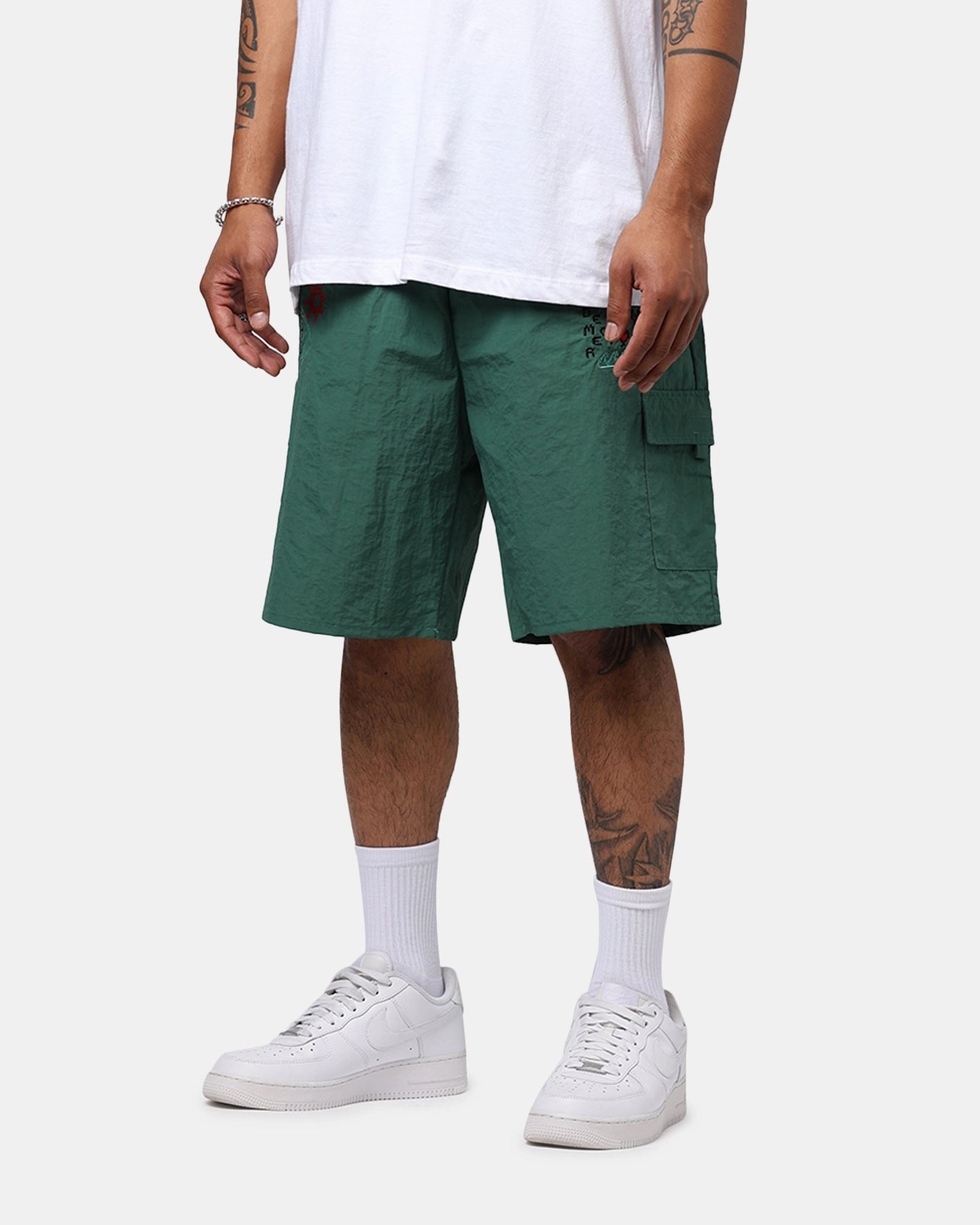 All Season Pas De Mer Postcard Shorts Army Green