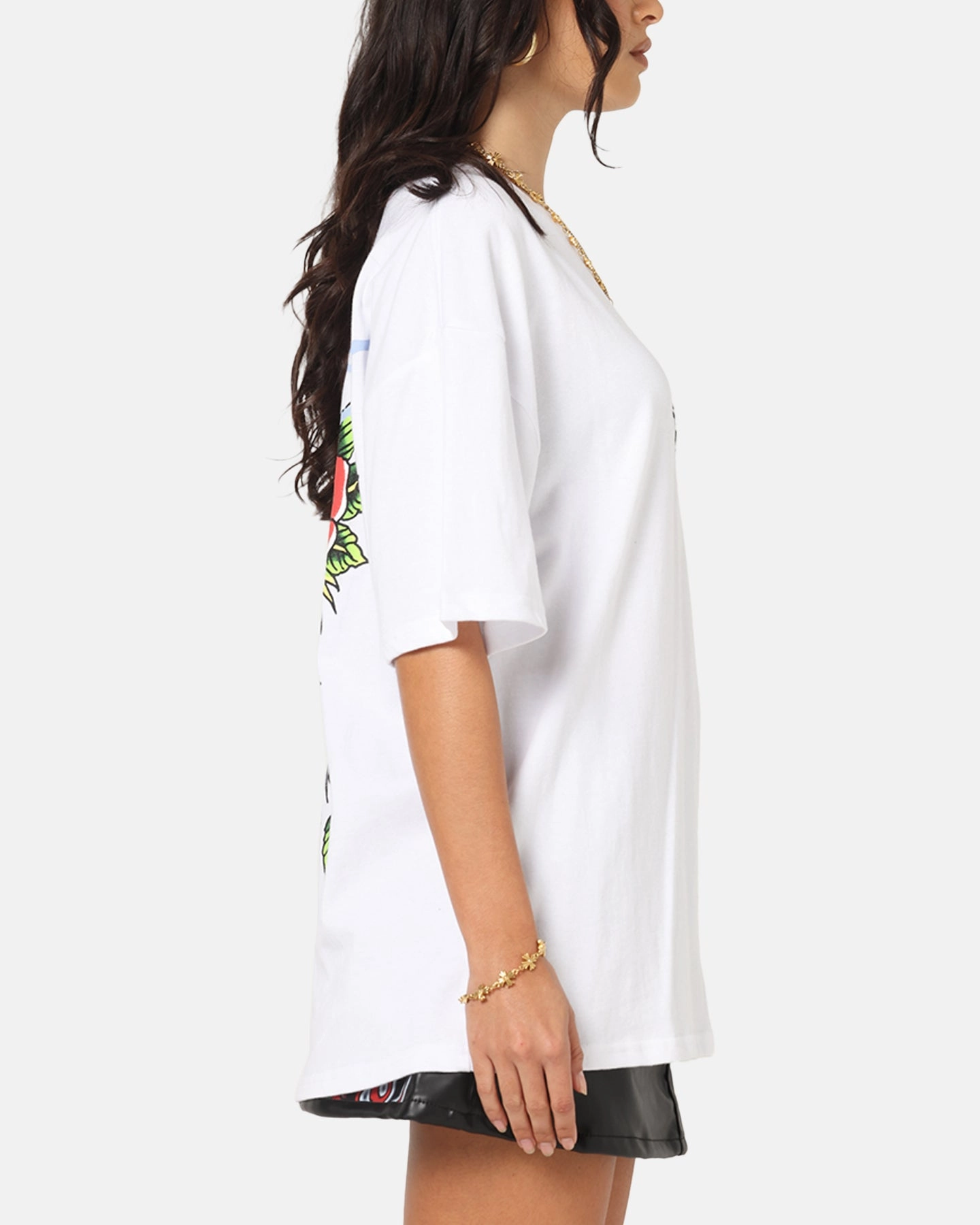 Ed Hardy Death & Bloom T-Shirt White UV resistant