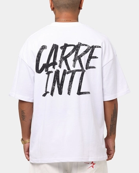 loose fitting Button Down Carre Intl Drop Shoulder T-Shirt White