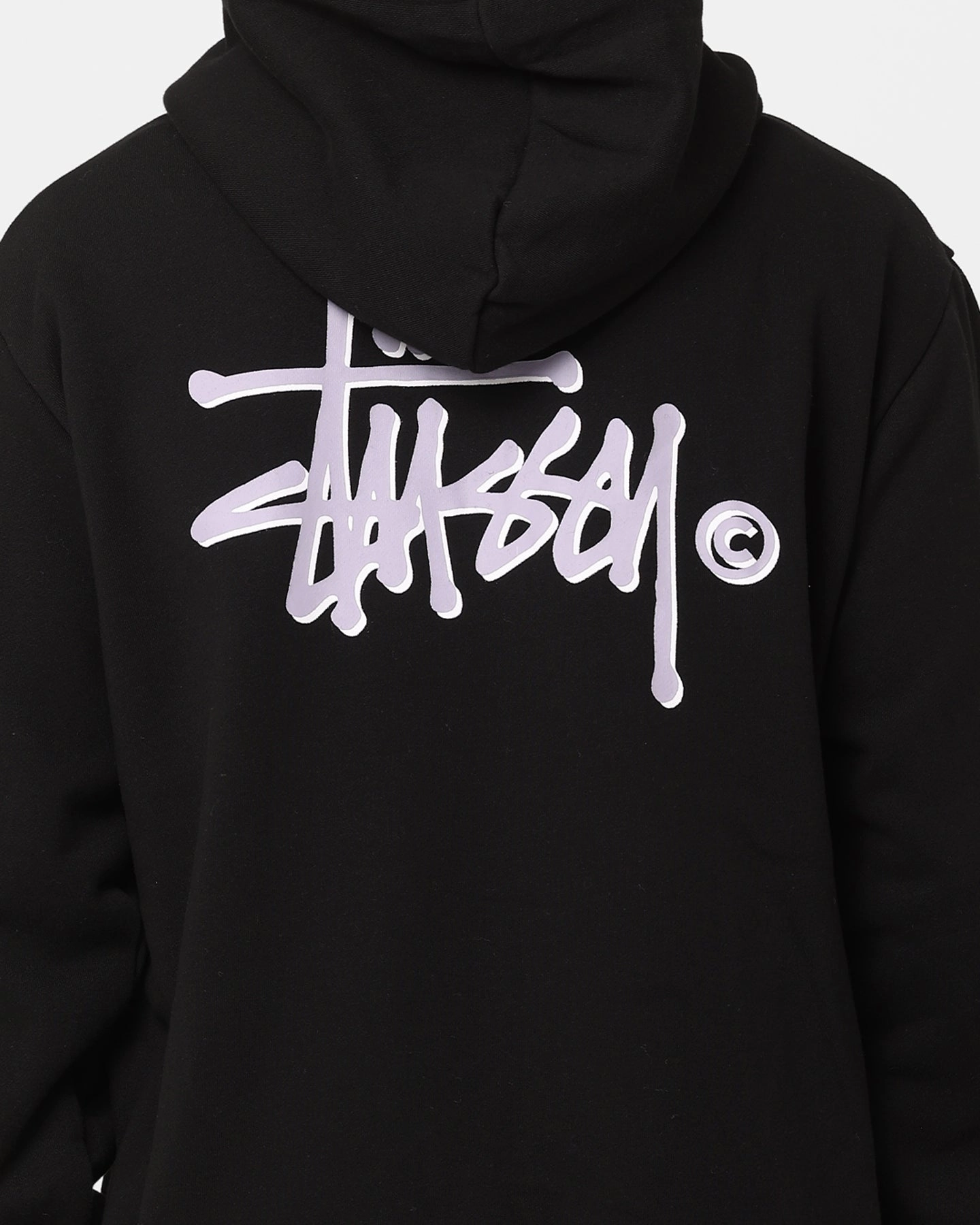 Sleek Outerwear travel use Stussy Shadow Graffiti Zip Hoodie Black