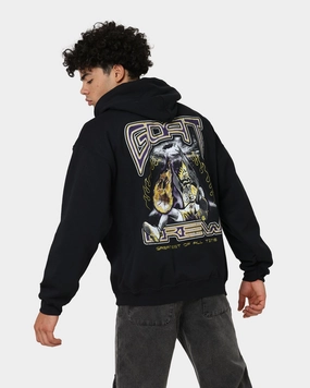 Goat Crew Space Slam Hoodie Black OversizedFit Stretchable Panels