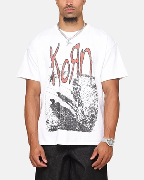 Korn Debut Xerox T-Shirt White Vintage Smart Casual Midweight Knit