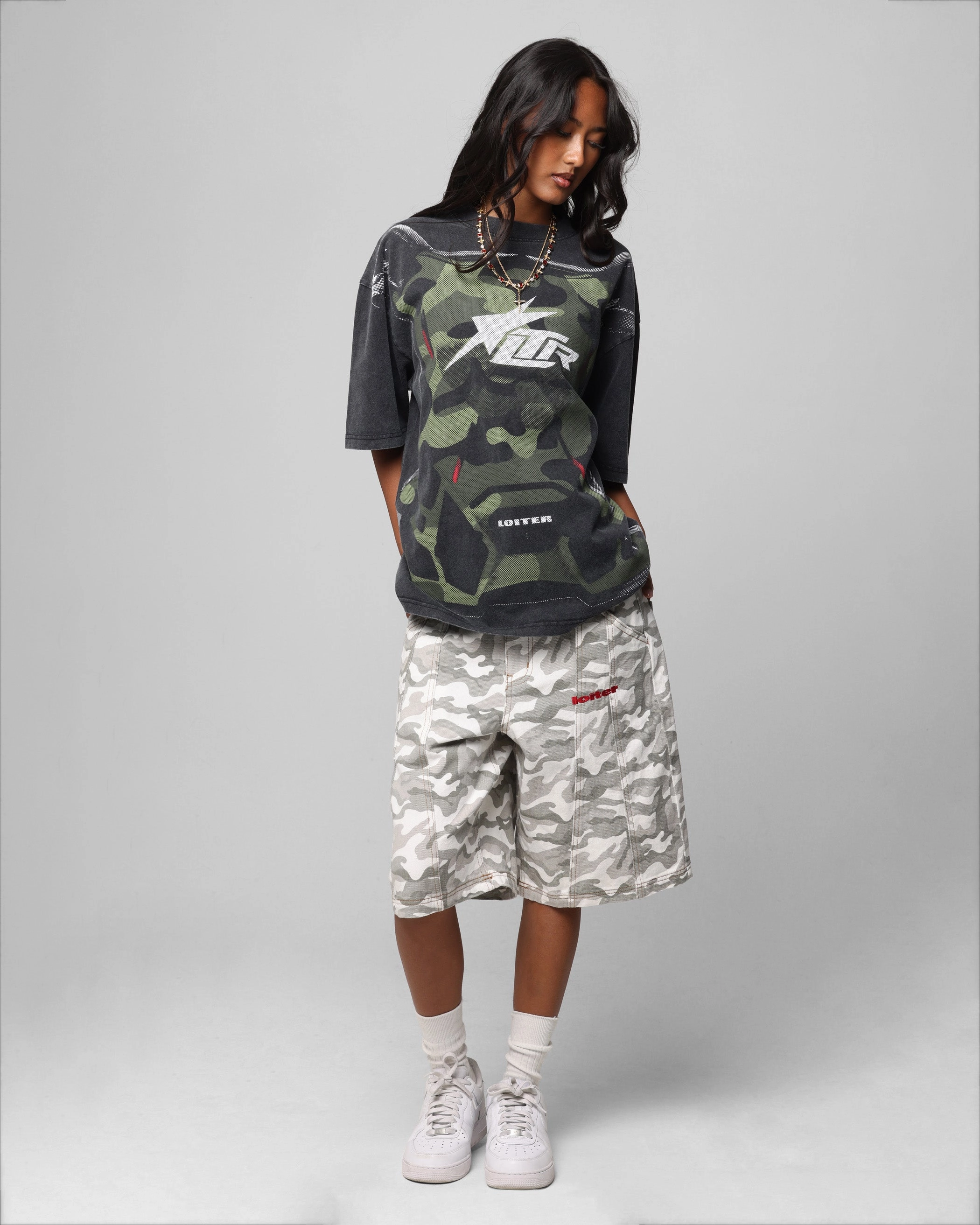 Drip Dry Fabric Loiter Motocross Vintage T-Shirt Vintage Black