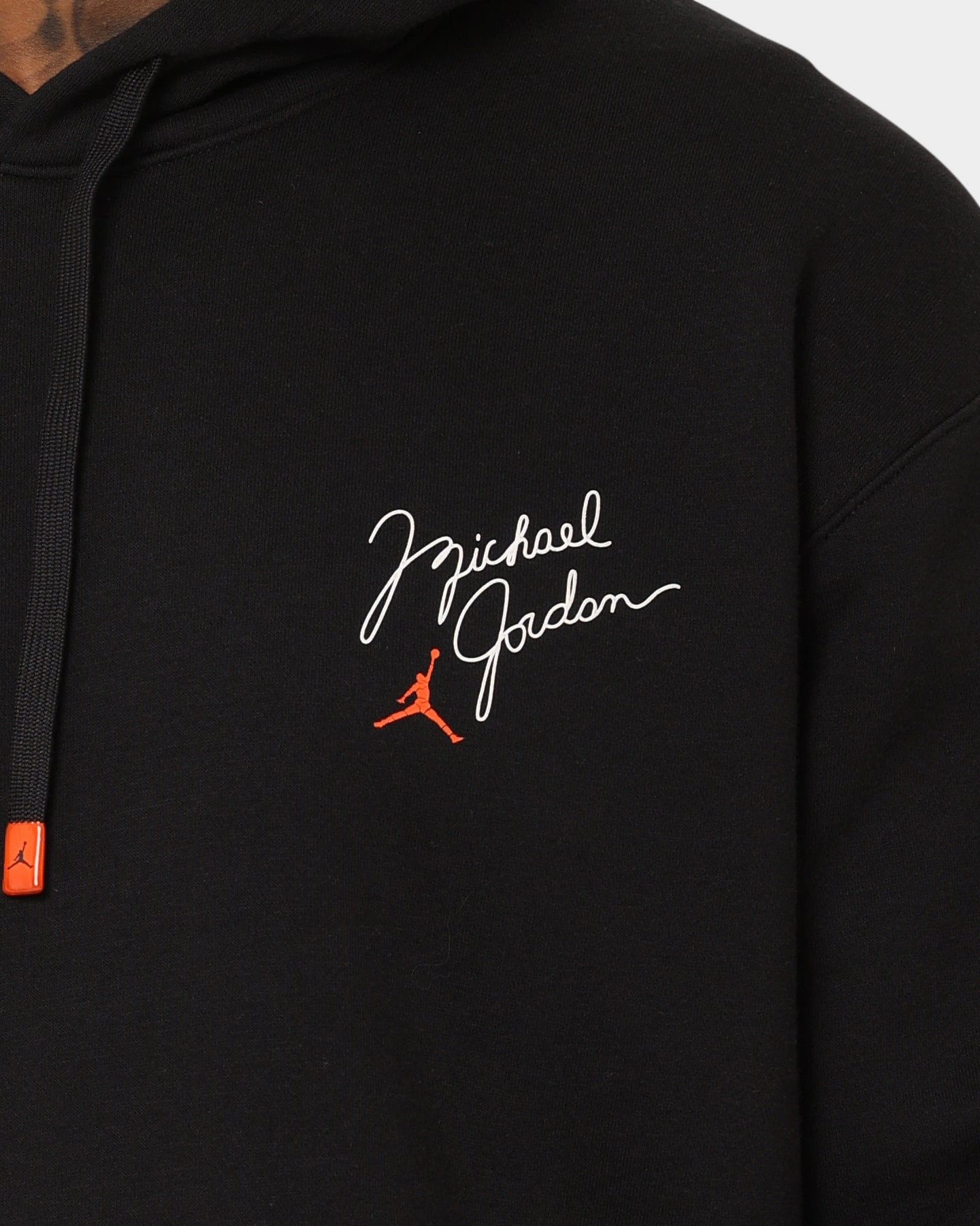 Jordan Flight MVP Statement Fleece Hoodie Black Full Length Front Zipper
