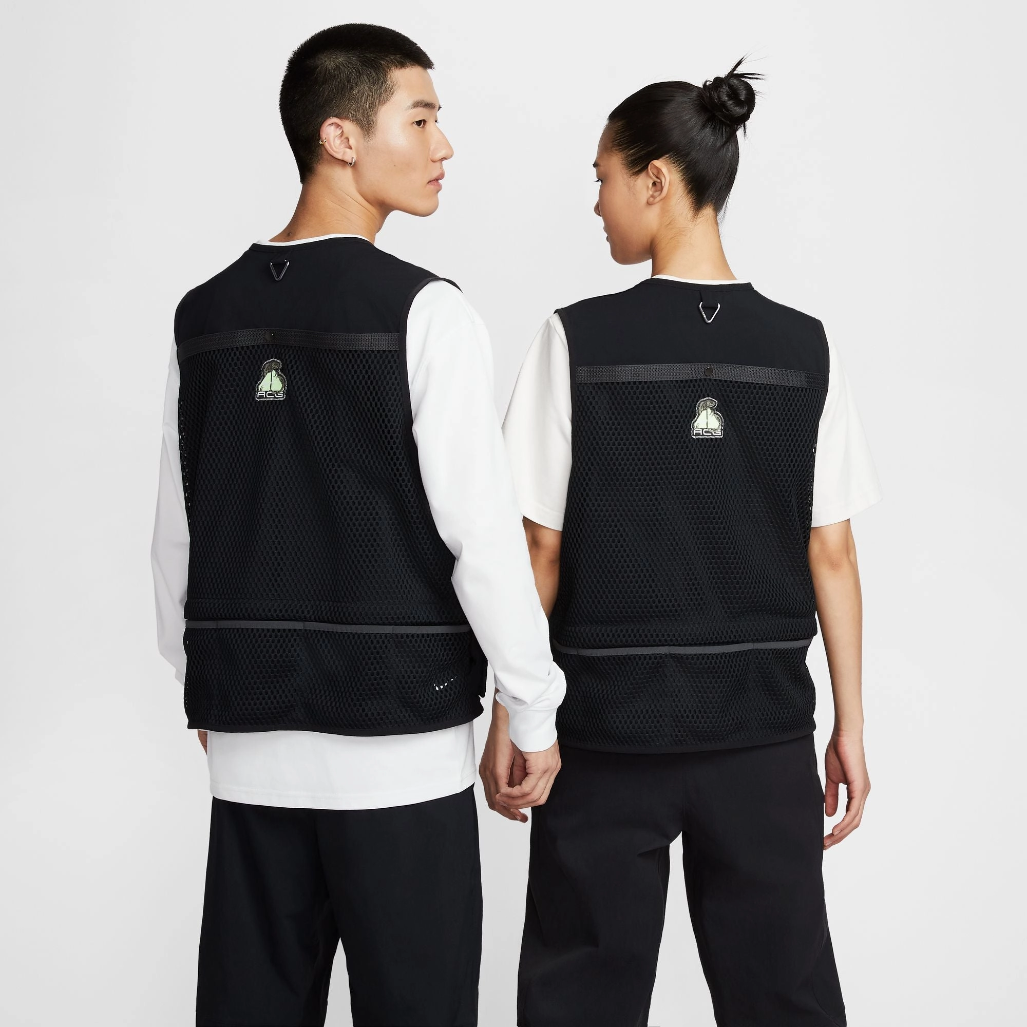 MeshLinedVents Notch Lapel Nike ACG Vest 'Black Iguana'