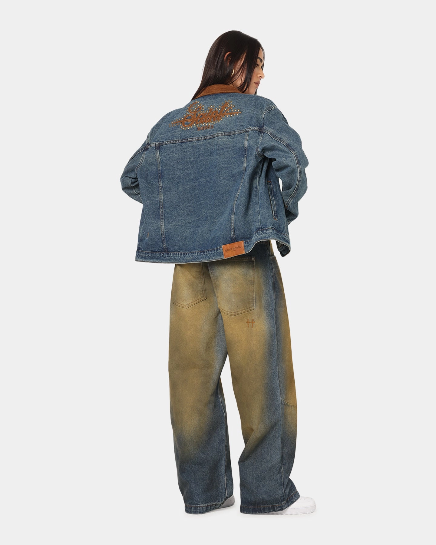 TearResistant Ripstop Nylon Saint Morta Rodeo Drive Denim Jacket Dirty Blue