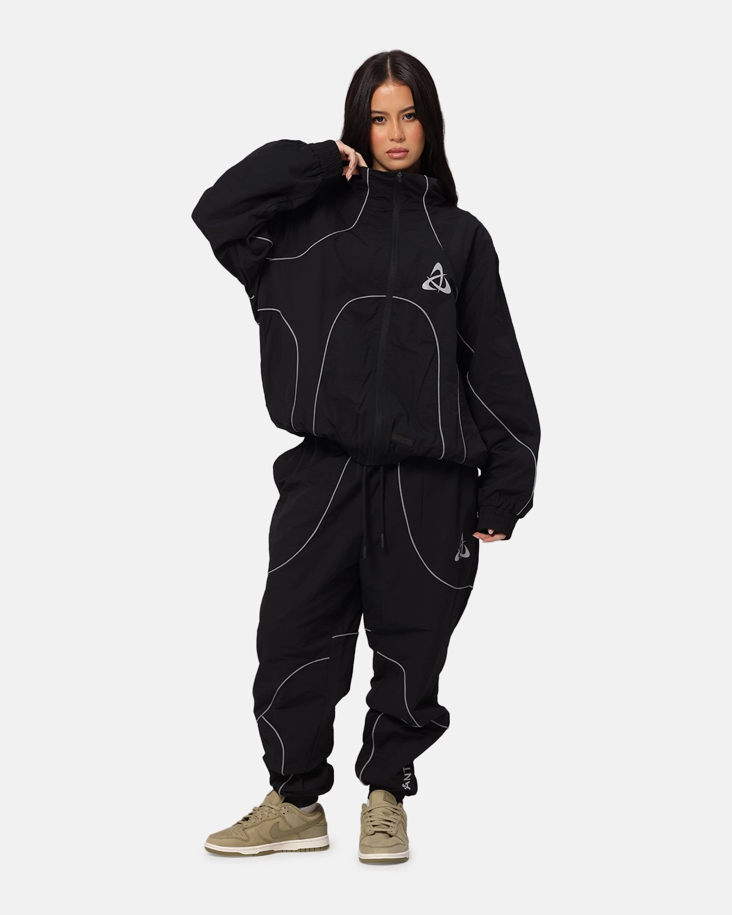 The Anti Order Stereo Nylon Track Jacket Black Quick Adjust Straps