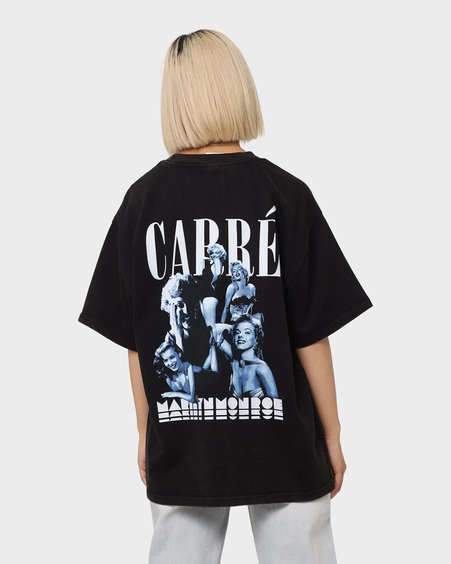 Carr?? X Marilyn Monroe Collage Vintage T-Shirt Washed Black ComfortFirst Cold Wash Optimized