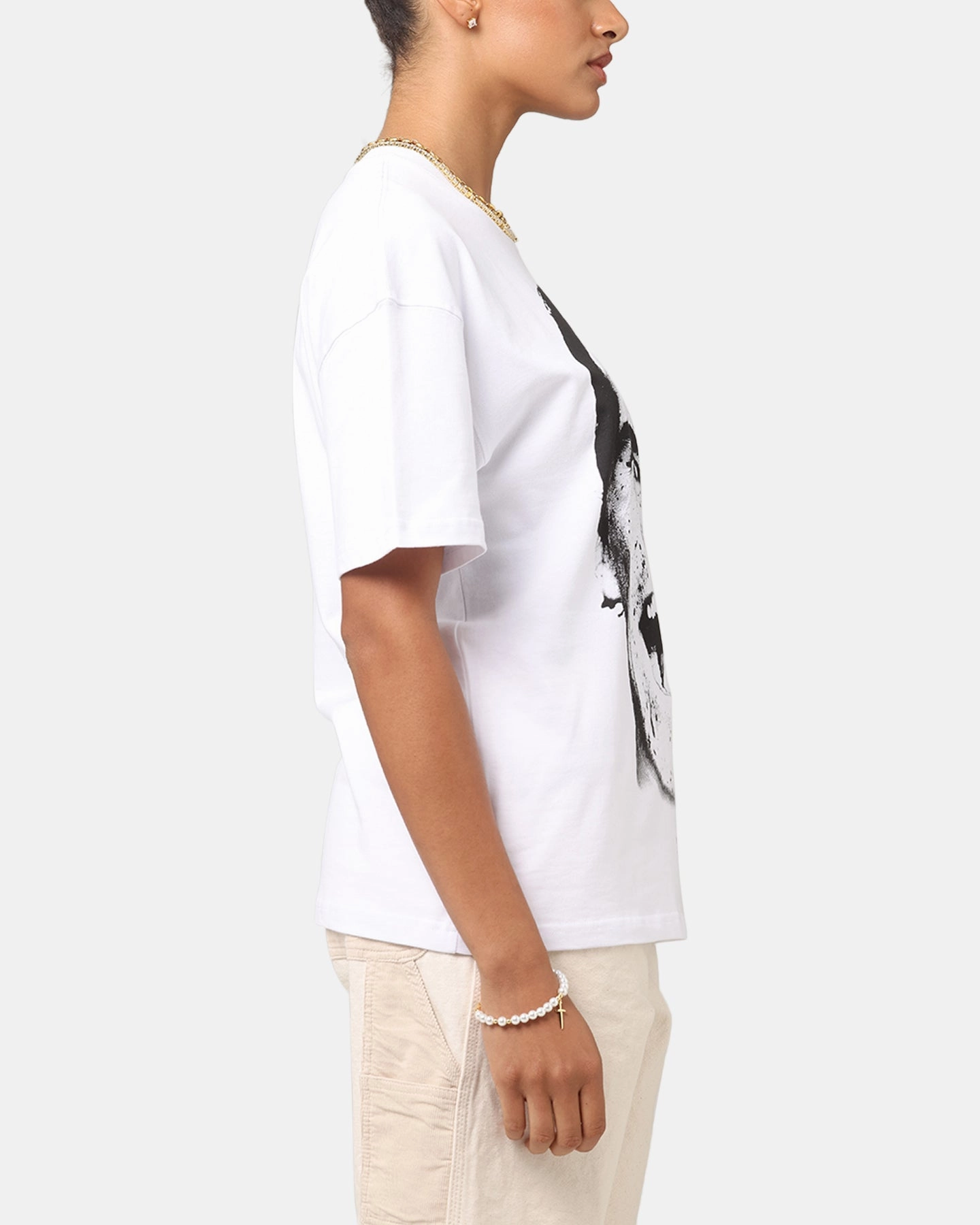 Cool and Relaxed Goat Crew X American Psycho American Psycho T-Shirt White