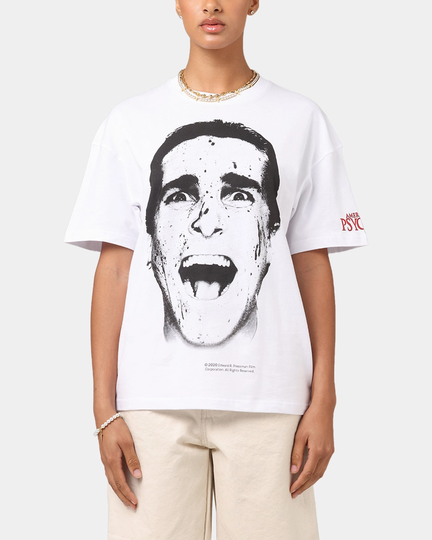 Goat Crew X American Psycho American Psycho T-Shirt White Smart Casual Look