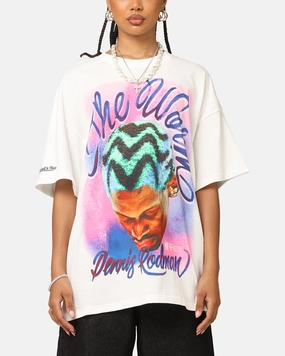 Travel Style Light Fit Mitchell & Ness Chicago Bulls Dennis Rodman Airbrushed T-Shirt Vintage White