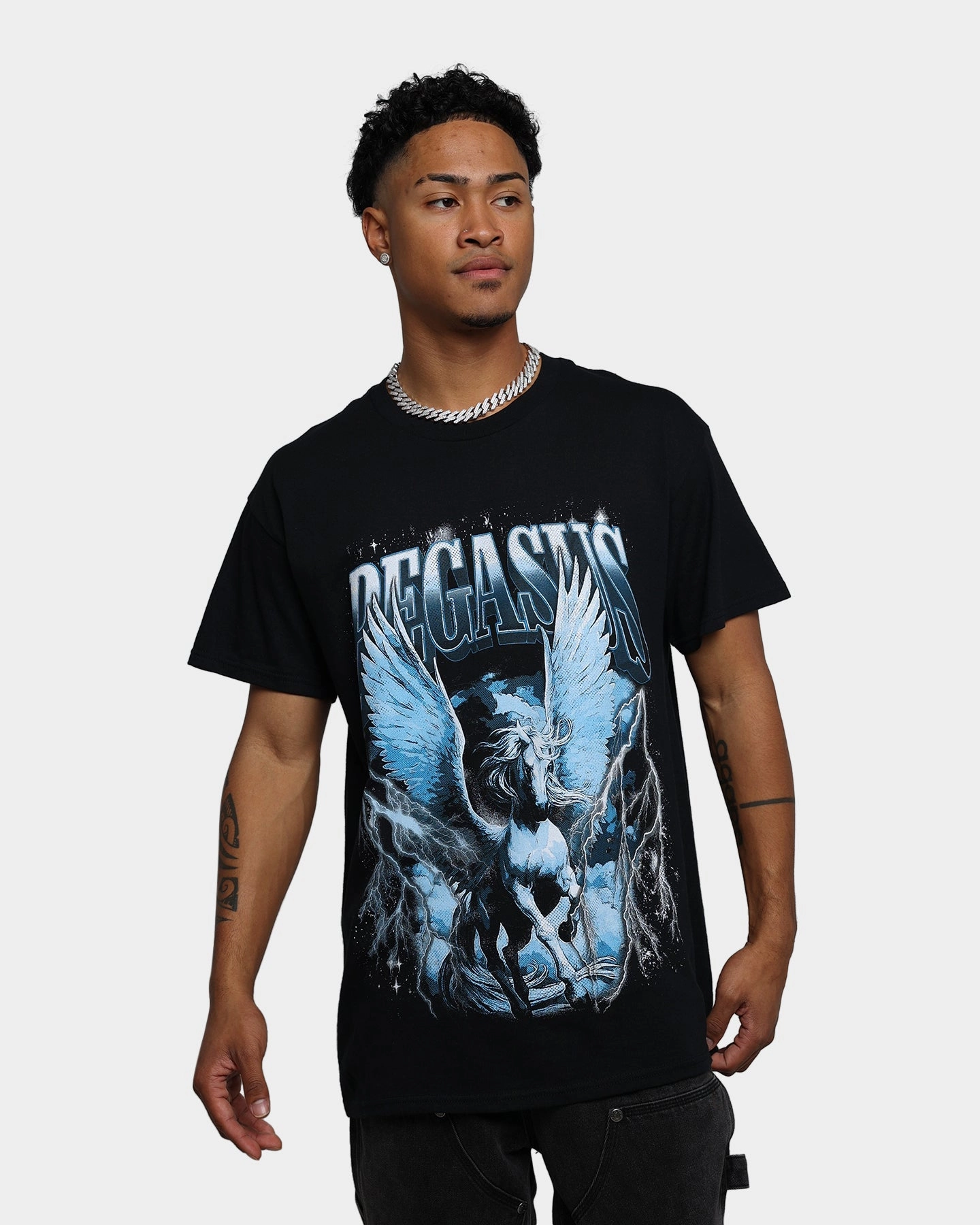American Thrift Pegasus Vintage T-Shirt Black Travel Comfort Style