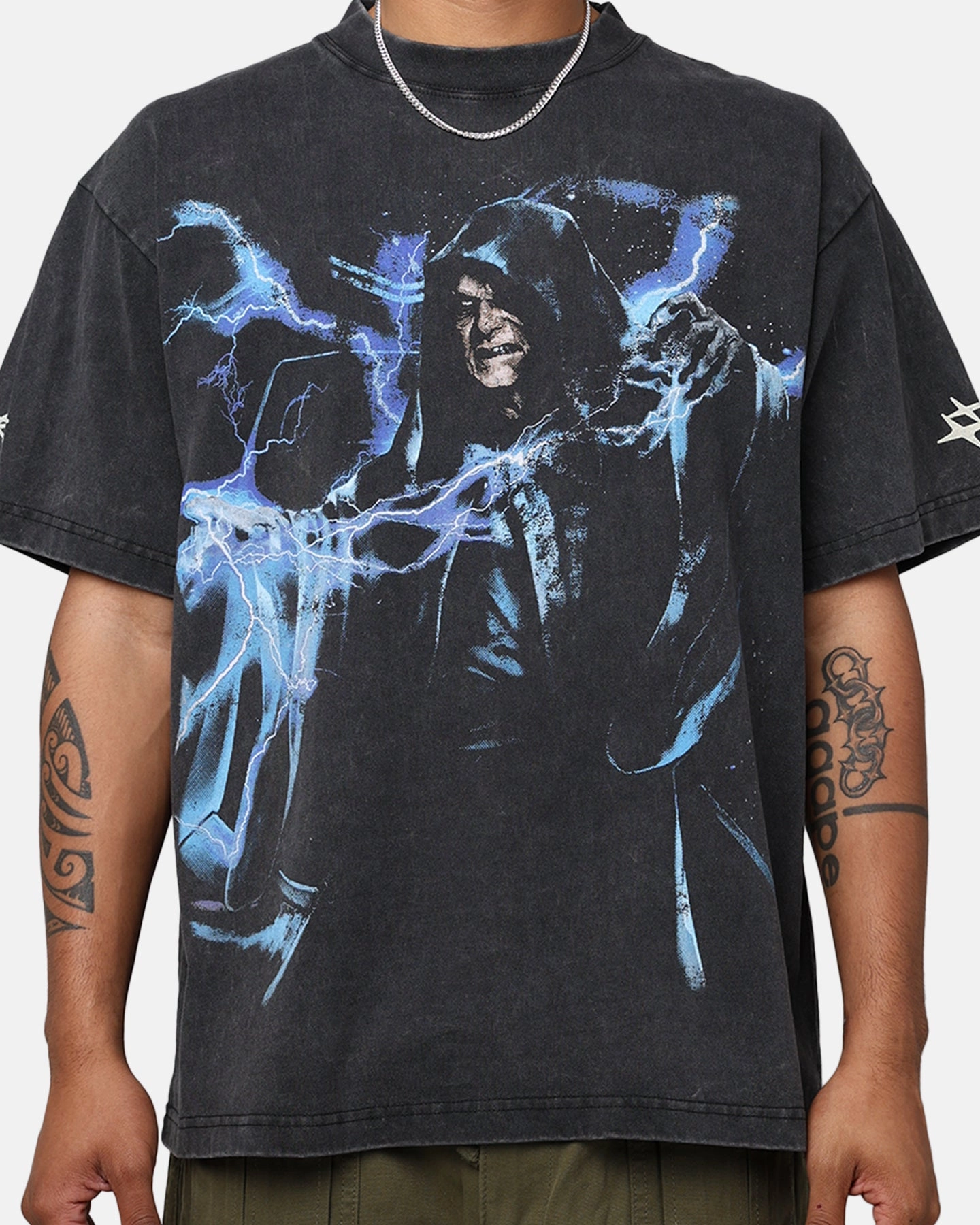 Smart Fashion Holiday Style Trend Star Wars Darth Sidious T-Shirt Black Wash