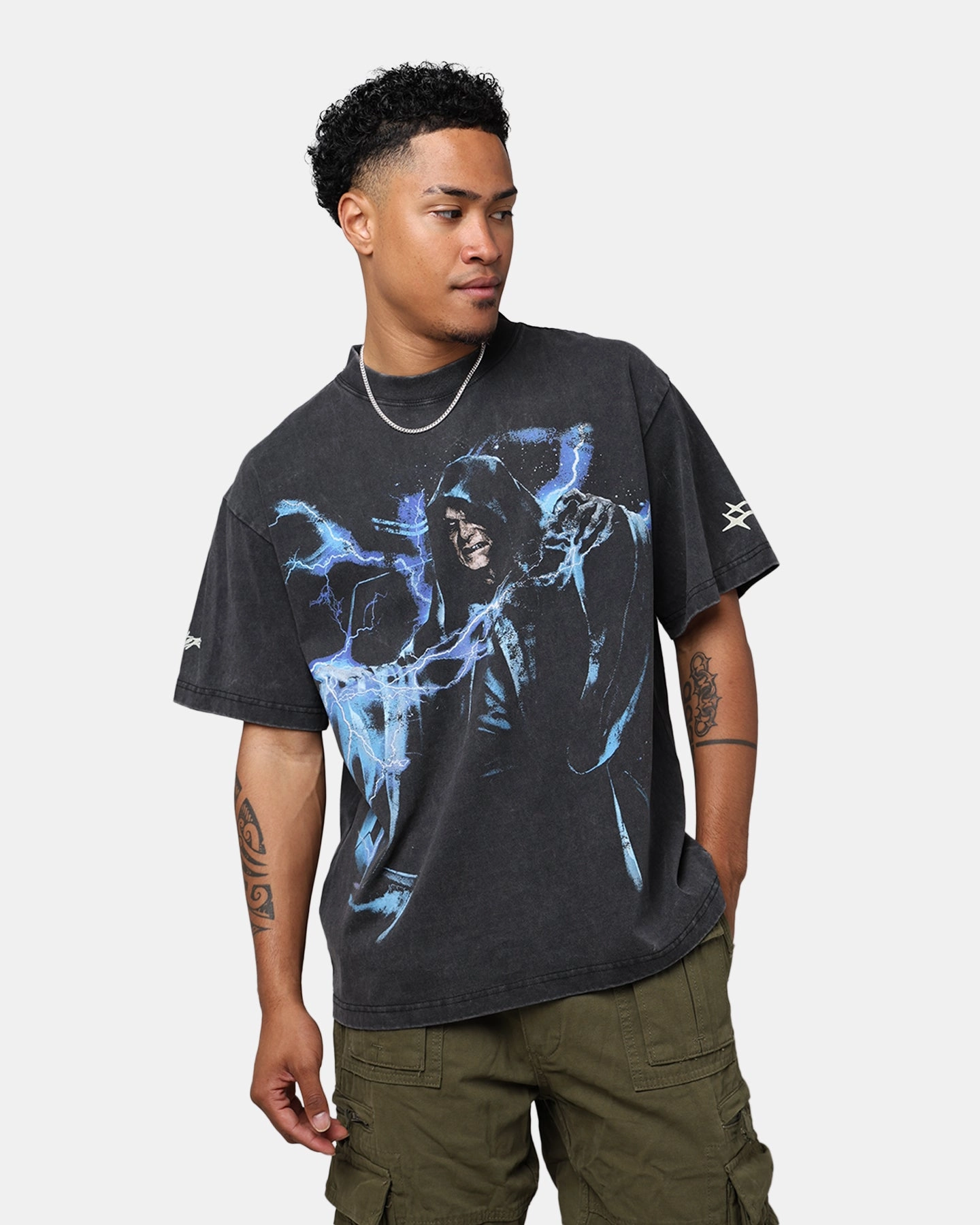 Star Wars Darth Sidious T-Shirt Black Wash Stylish Design