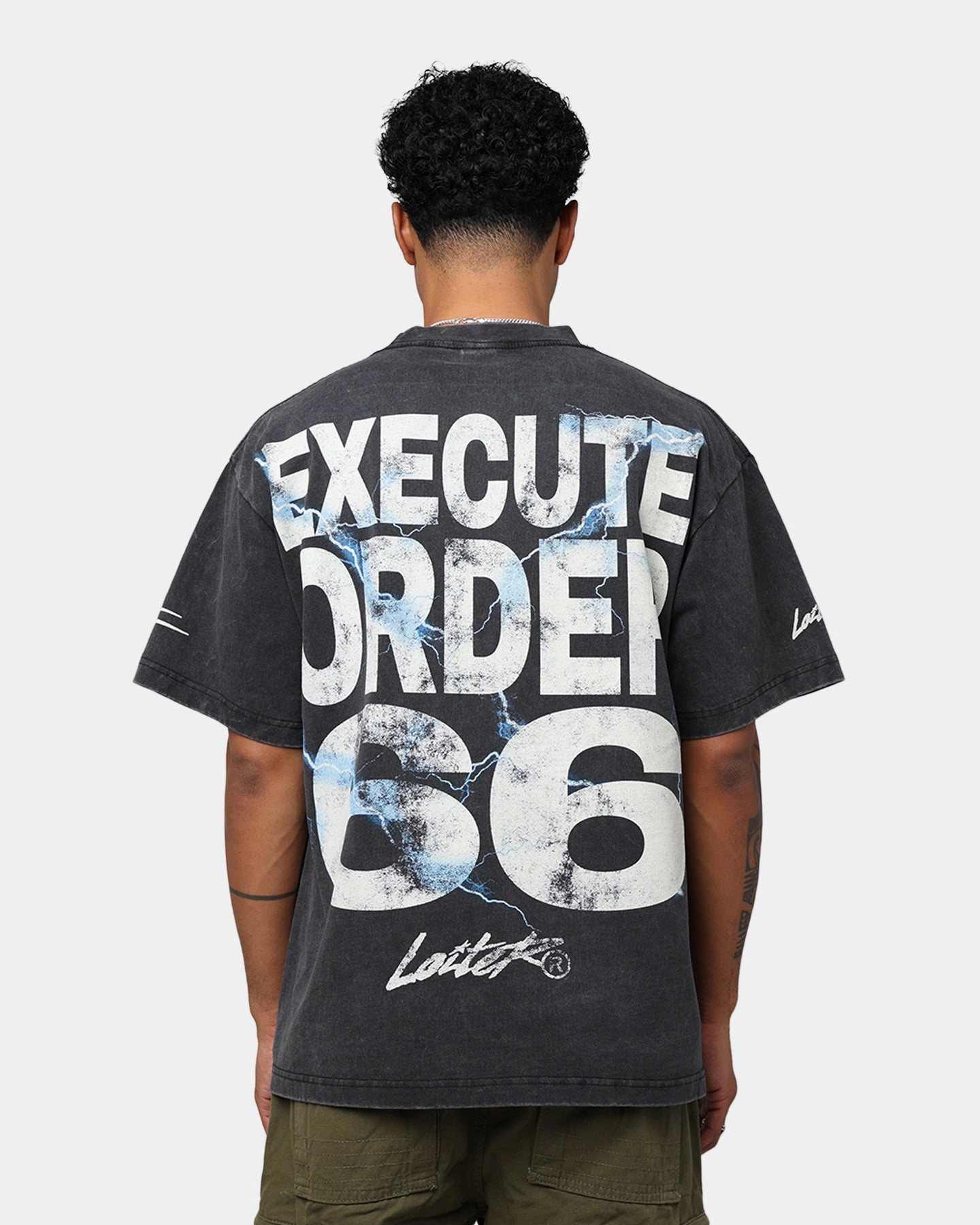 Active Style Trend Feminine Appeal Star Wars Darth Sidious T-Shirt Black Wash