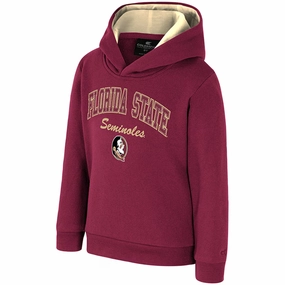 Easy-Going Style Unisex Fit Colosseum Toddler Florida State Seminoles/Seminole Logo Hood - Garnet