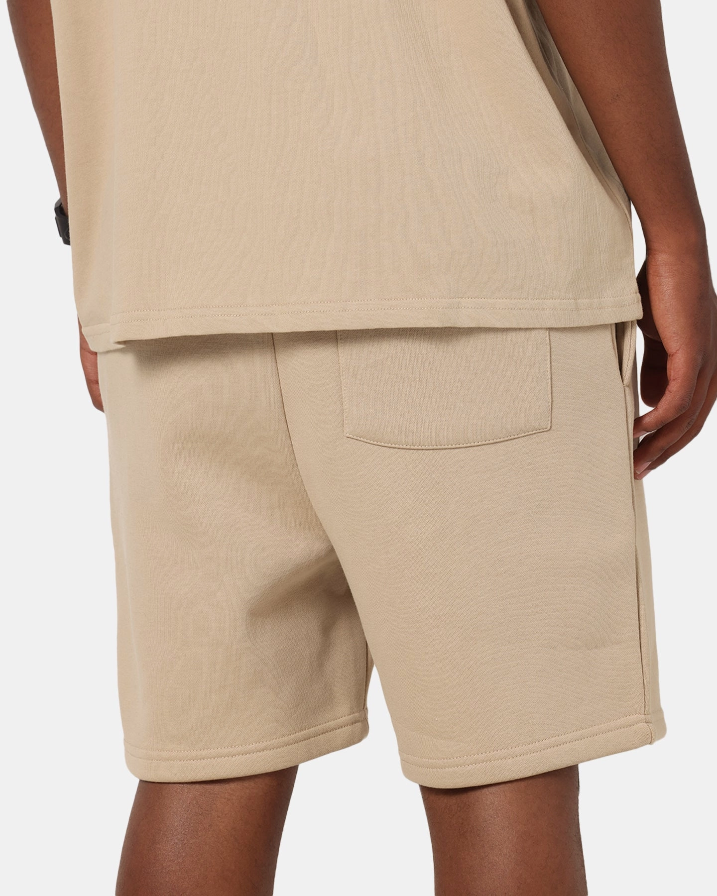 Dual Zone Ventilation Recycled Material Carre Premium Essentials Sweat Shorts Light Brown