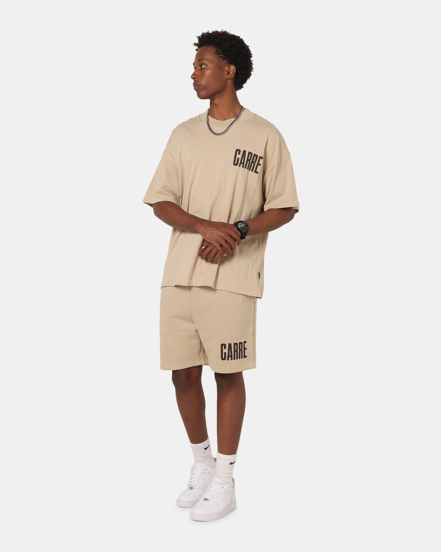 Tailored Fit dance clothing Carre Premium Essentials Sweat Shorts Light Brown