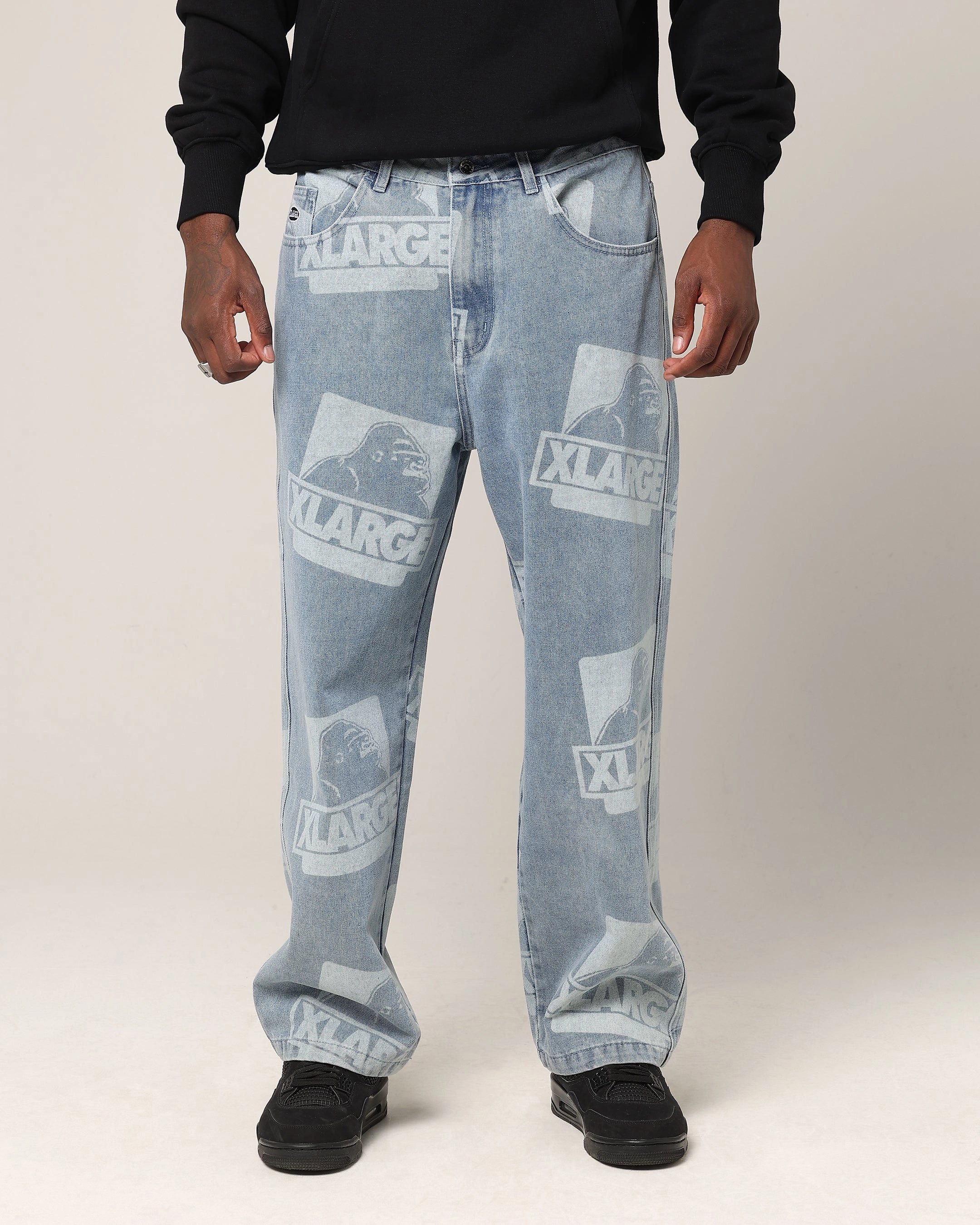X-Large OG Bull Denim 91 Pants Light Denim No Gap Waist