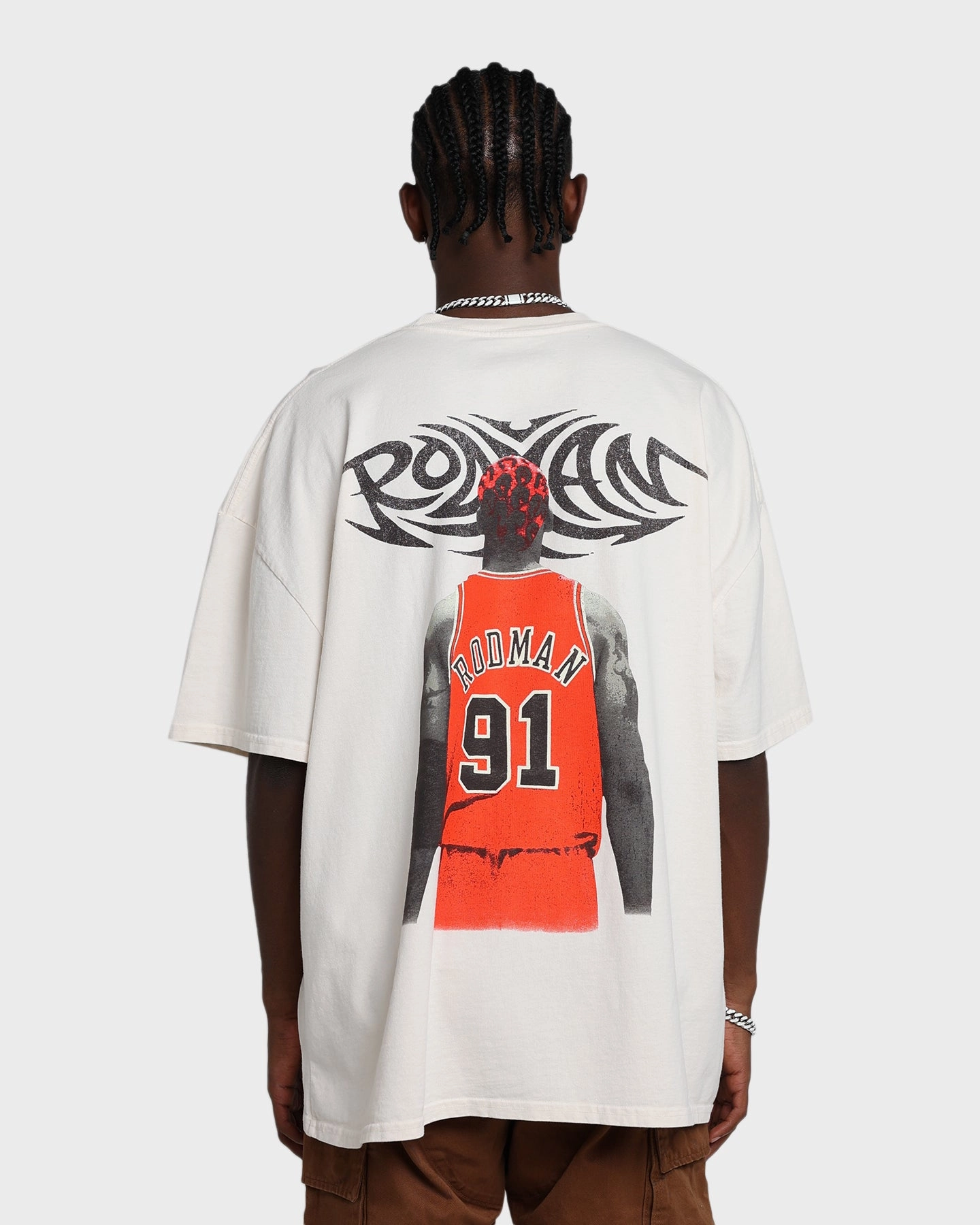 Travel Trend Look Rodman Brand Rodman Signature Vintage T-Shirt Off White