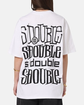 S Double Logofest T-Shirt White Workout Gear