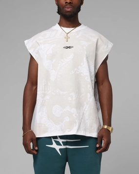 Versatile Comfort Loiter Sketch Book Muscle T-Shirt White