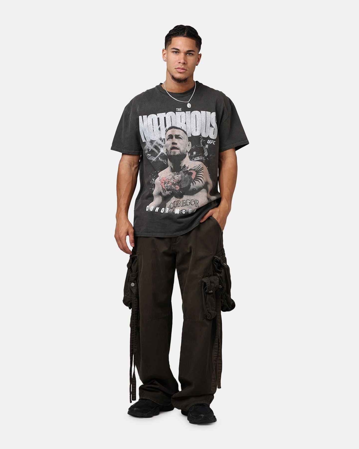Office Casual UFC By Culture Kings Conor McGregor Mac Heavyweight T-Shirt Black Wash
