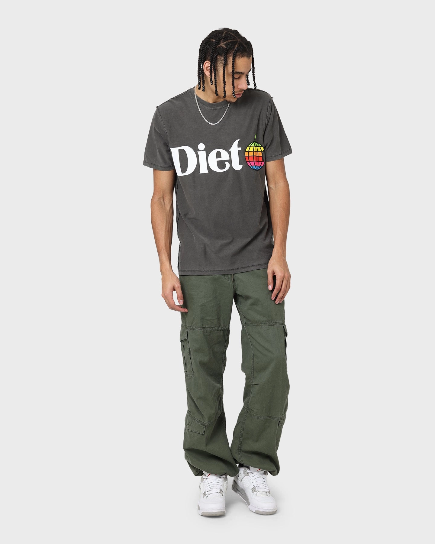 Diet Starts Monday Apple T-Shirt Vintage Black All-Day Comfort Wear Layering Comfort Wear