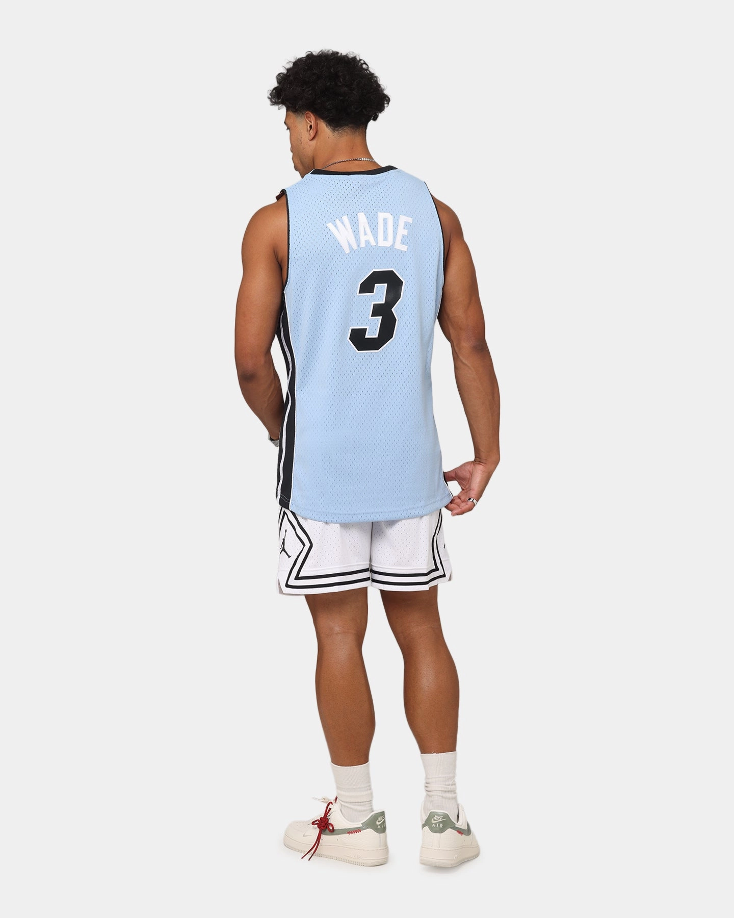 Mitchell & Ness Miami Heat Dwyane Wade 'Vapor Blue' Jersey Light Blue Active Comfort