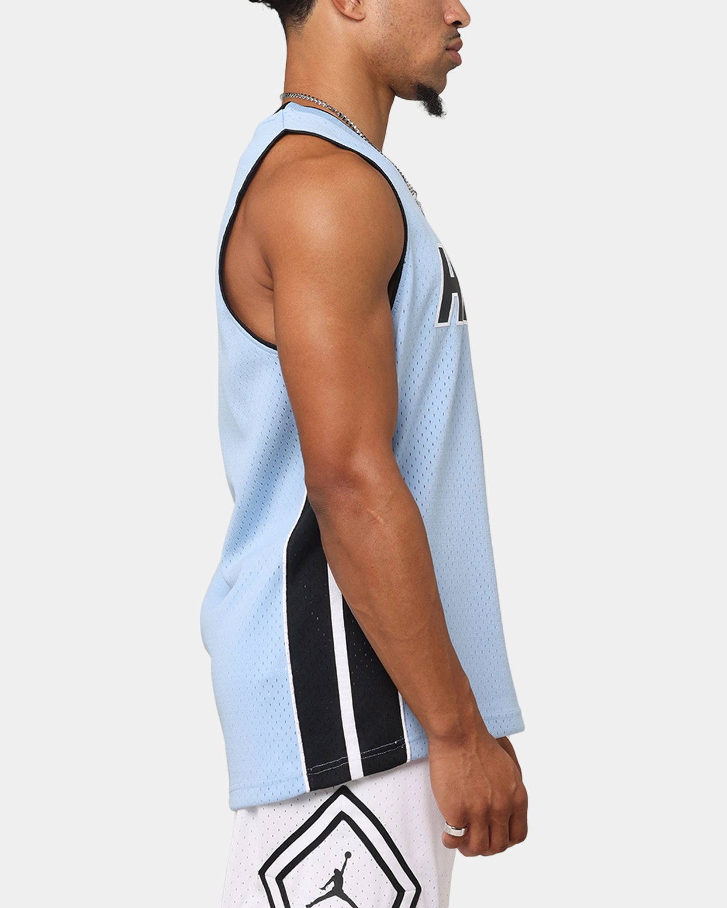 Mitchell & Ness Miami Heat Dwyane Wade 'Vapor Blue' Jersey Light Blue Fade Resistant Finish