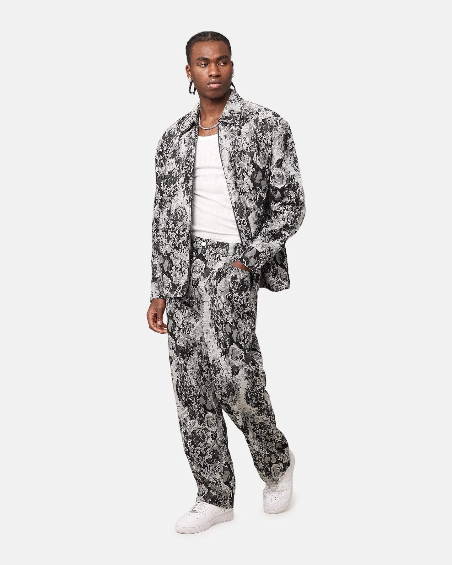 XXIII Denim Jacquard Jacket Black Denim doctors teens'