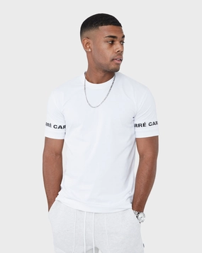 Longline Hemline Sporty essentials Carr?? La Manche Short Sleeve T-Shirt White