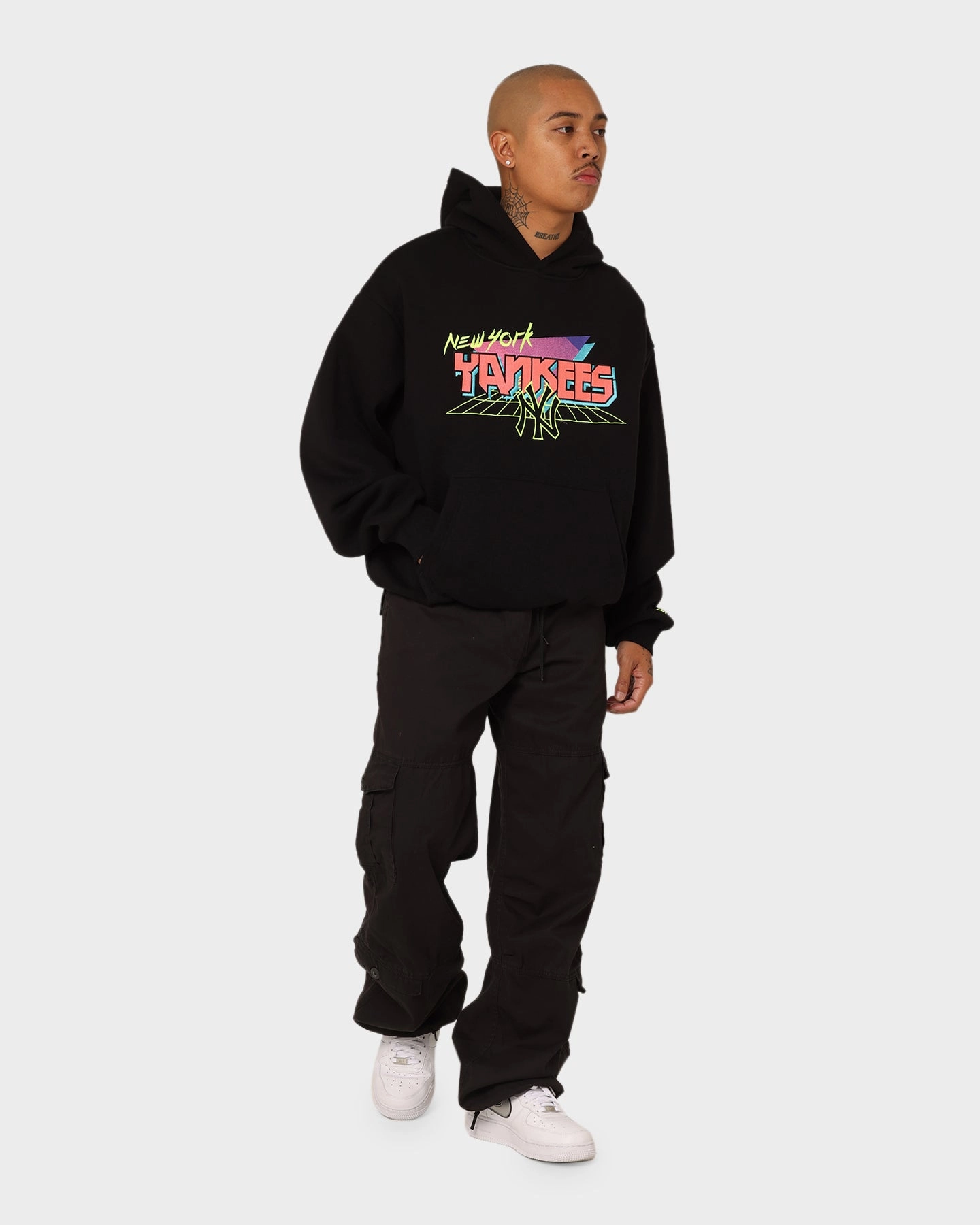 New Era New York Yankees Retro Arcade Hoodie Black Criticism Slide