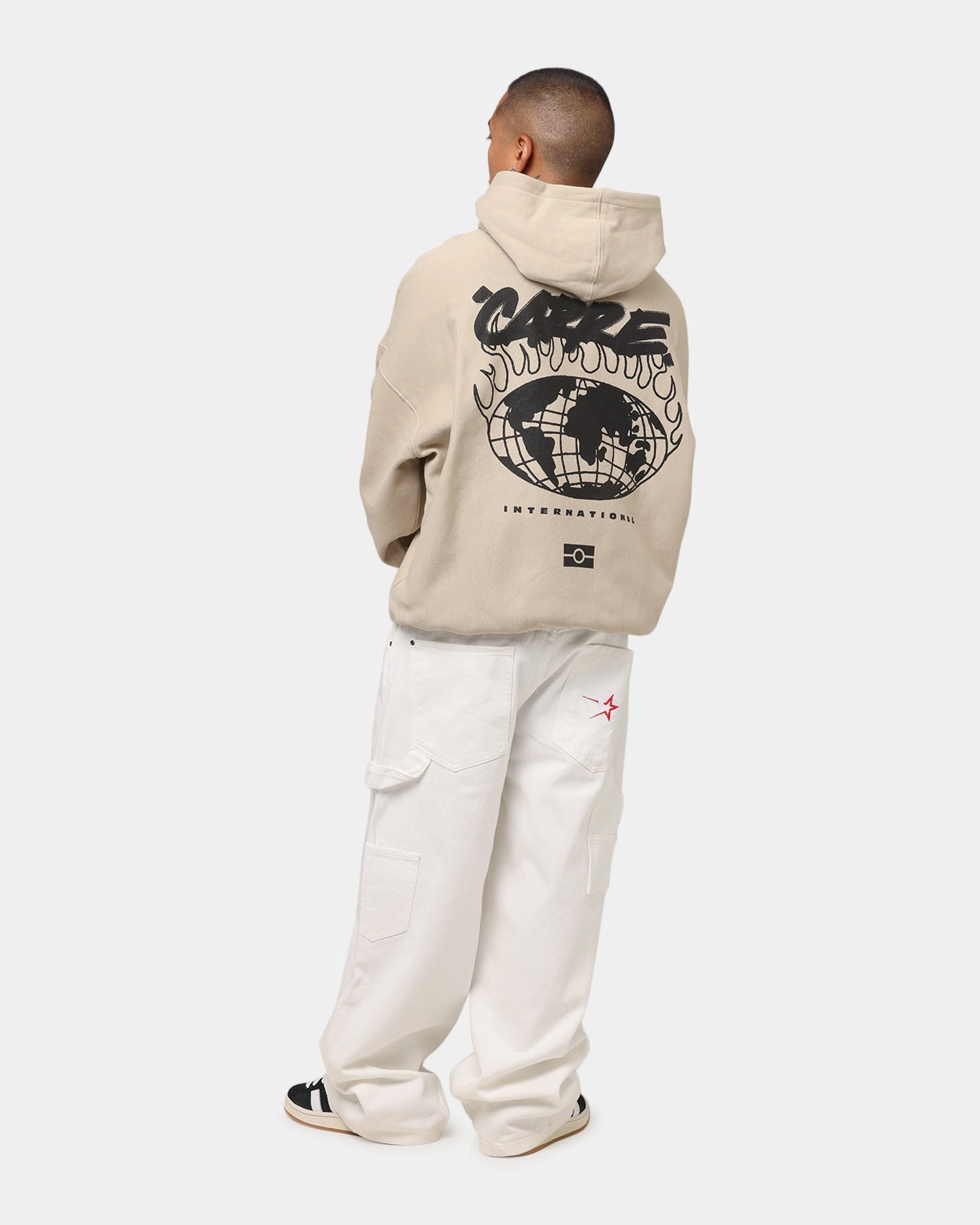 Heavyweight suitable for corporate events Carre Passport Hoodie Stone