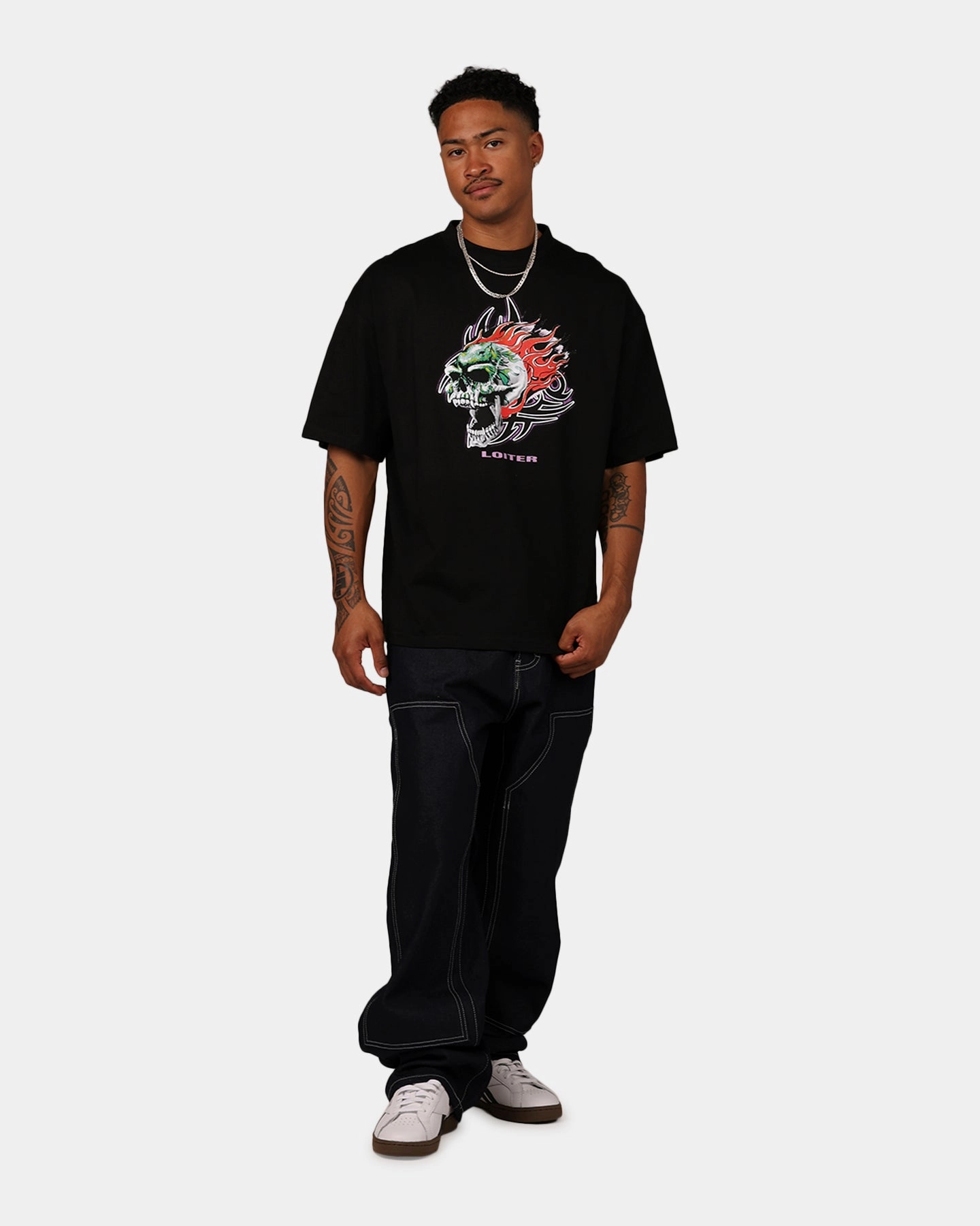 Loiter Rip N Dip T-Shirt Black Chilly Layer